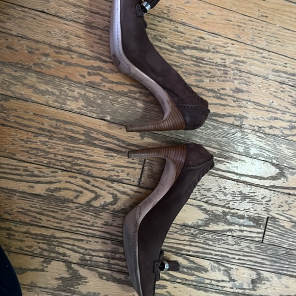 Vintage Celine tassel heels - chocolate brown suede - Picture 7 of 16